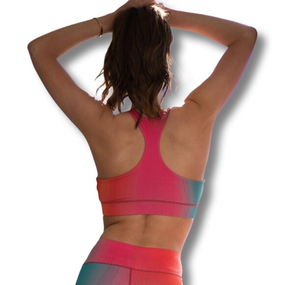 Women's Active Ombre Workout Sports Bra - Picture 2 of 3